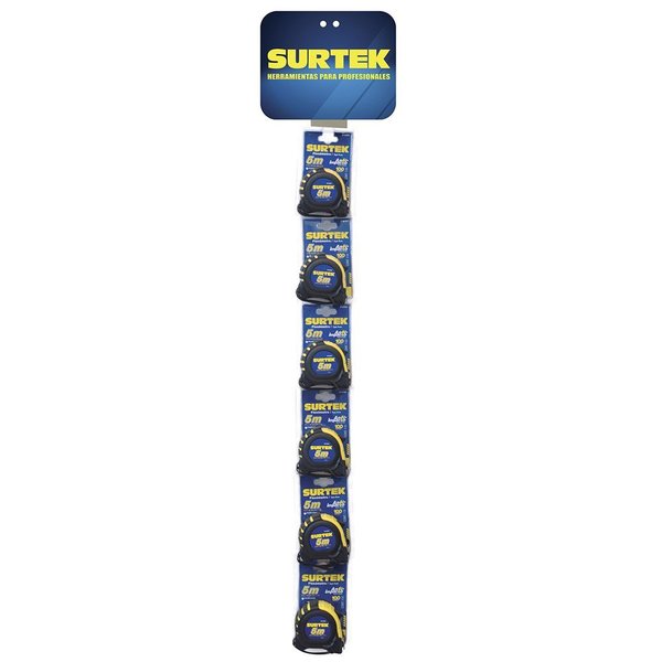 Surtek Merchandising Strip Display With AntiImpact Measuring Tapes 126448